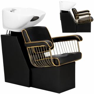 Myjnia myjka fryzjerska barberska do salonu fryzjerskiego barberskiego Lorenzo misa ceramiczna armatura bateria słuchawka produkt złożony