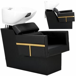 Myjnia myjka fryzjerska barberska do salonu fryzjerskiego barberskiego Montreal ruchoma ceramiczna misa armatura bateria słuchawka