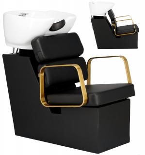 Myjnia myjka fryzjerska barberska do salonu fryzjerskiego barberskiego Prato ruchoma ceramiczna misa armatura bateria słuchawka