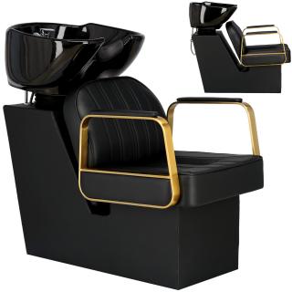 Myjnia myjka fryzjerska barberska do salonu fryzjerskiego Bresso barberskiego misa ceramiczna armatura bateria słuchawka