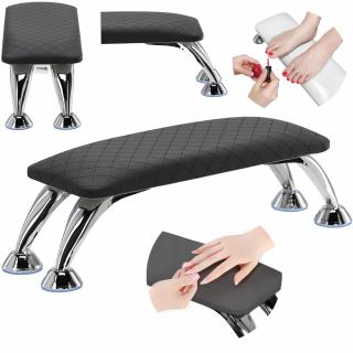 Podkładka pod dłoń poduszka podpórka manicure do salonu kosmetycznego czarna