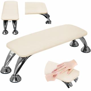 Podkładka pod dłoń poduszka podpórka manicure do salonu kosmetycznego kremowa