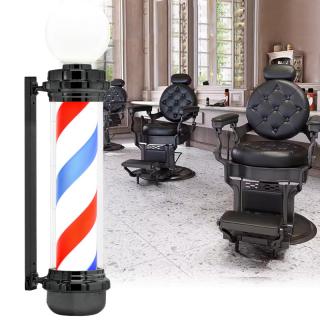 Słupek plafon barberski znak lampa czarny 100cm