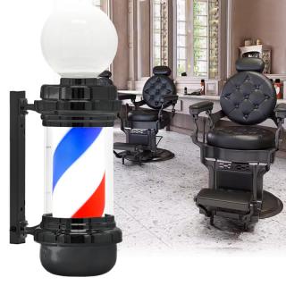 Słupek plafon barberski znak lampa czarny 68cm
