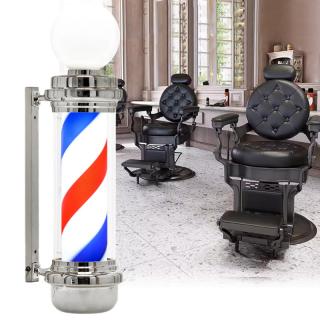 Słupek plafon barberski znak lampa srebrny 88cm