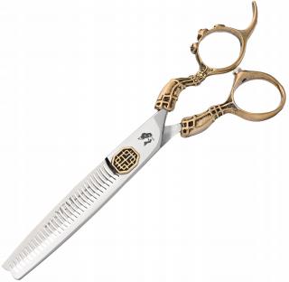 WOLF Degażówki nożyczki praworęczne 5,5 Lumens offset fryzjerskie do strzyżenia włosów do salonu linia Professional