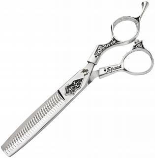 WOLF Degażówki nożyczki praworęczne 5,5 Oldi offset fryzjerskie do strzyżenia włosów do salonu linia Professional