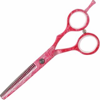 Wolf degażówki nożyczki praworęczne 5,5 Pink Rose offset fryzjerskie do strzyżenia włosów do salonu linia classic