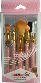 Zestaw 5 sztuk wielofunkcyjne kosmetyczne pędzle makijaż makeup różowy