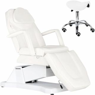 Zestaw kosmetyczny fotel kosmetyczny elektryczny + taboret kosmetyczny