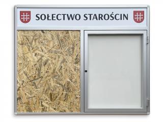 Gablota sołecka 80x120 cm dzielona