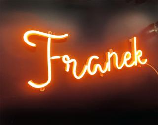Neon LED z imieniem FRANEK 72x15 cm