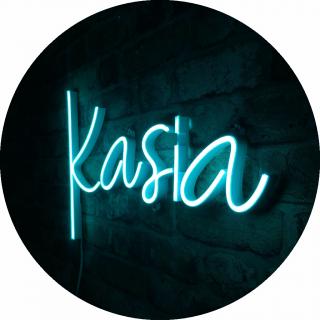 Neon LED z imieniem KASIA 50x30 cm