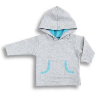 DressUp -  BLUE niemowlęca bluza z kapturem 74