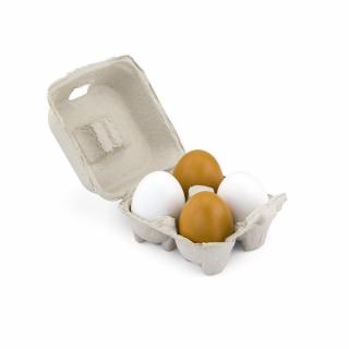 Drewniane jajka XL w wytłoczce - 4 szt. Viga, 2+