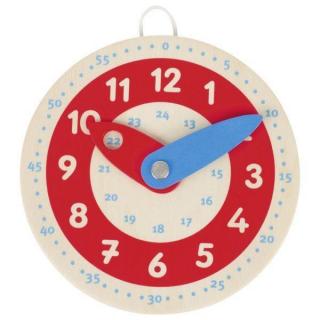 Drewniany zegar do nauki godzin Goki (10 cm), 5+