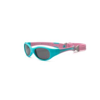 Okulary dla niemowląt Explorer - Aqua and Pink 0+