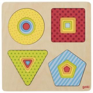 Puzzle warstwowe geometryczne - Goki