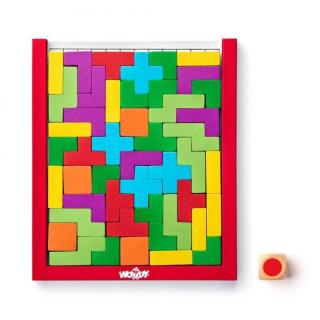 Tetris - drewniana układanka, puzzle, Woody 3+