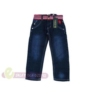 U.S. Polo Assn. spodnie jeansowe z paskiem