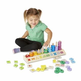 Układanka do nauki liczenia i kolorów, Montessori