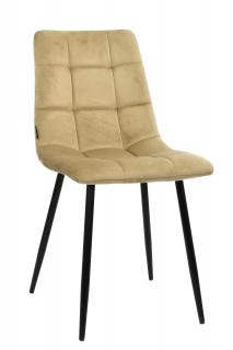 Krzesło tapicerowane BRUNO velvet beżowe