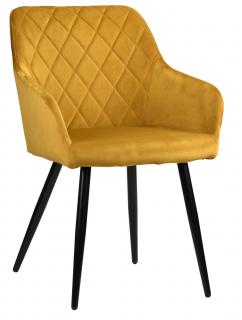Krzesło tapicerowane MILTON velvet curry