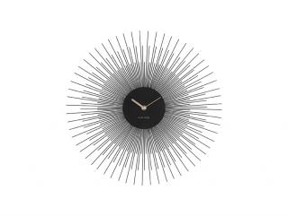 Zegar ścienny PEONY czarny 45 cm