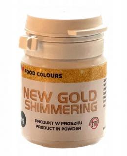 Barwnik w proszku perłowy ZŁOTY New Gold Shimmering do ręcznego dekorowania 20g