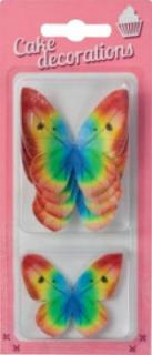 Blister - Motylki waflowe kolorowe 8szt.