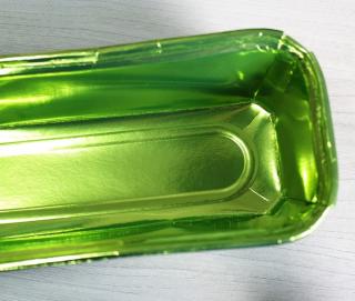 Foremka papierowa do pieczenia ZIELONA zimowa mała 158x55xh52mm