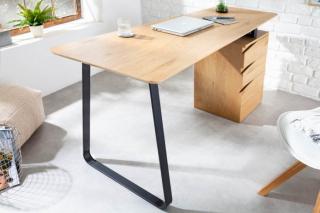 Biurko industrialne STUDIO 160cm z trzema szufladami