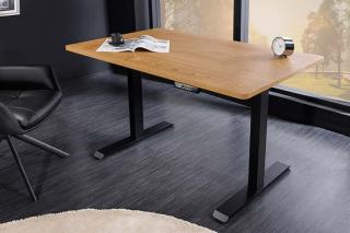 Biurko OAK DESK120cm z regulacją wysokości laminat dąb