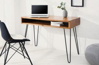 Biurko retro SCORPION 110cm drewno sheesham