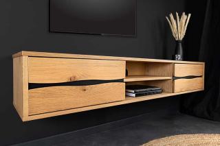 Komoda RTV LIVING EDGE 160 cm wisząca dziki dąb