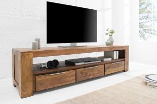 Komoda RTV MAKASSAR 170 cm drewno Sheesham OUTLET