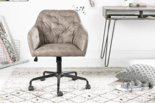 Krzesło biurowe DUTCH szaro-brązowe