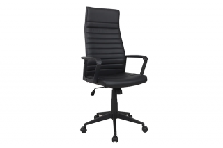 Krzesło biurowe LAZIO czarne z podłokietnikami