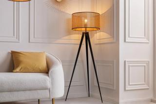 Lampa podłogowa Boho VIENNA 142cm naturalna