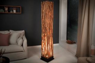 Lampa podłogowa NATURE ART 173cm lite drewno
