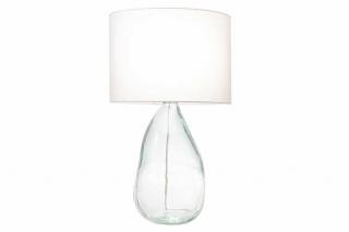 Nowoczesna lampa stołowa CLASSIC 60 cm transparentna recykling