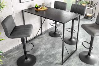 Nowoczesny stół barowy SLIM LINE 120cm czarny