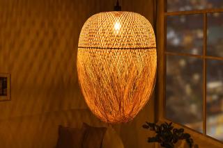 Ręcznie pleciona lampa wisząca ORGANIC LIVING 65cm