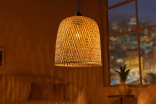 Ręcznie tkana lampa wisząca ORGANIC LIVING 25cm