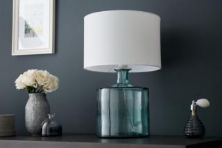 Ręcznie wykonana lampa stołowa CLASSIC II 50cm ze szkła z recyklingu