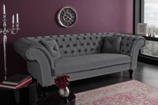 Sofa Chesterfield PARIS 225cm aksamitna