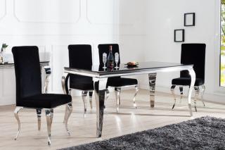 Stół do jadalni MODERN BAROQUE 180 cm czarny blat