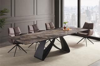 Stół rozkładany INFINITY 180-260 cm taupe blat ceramiczny