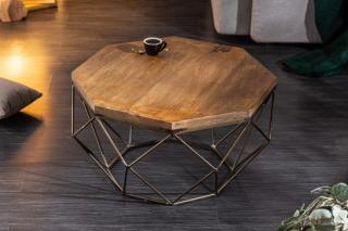 Stolik kawowy DIAMOND 69cm drewno mango