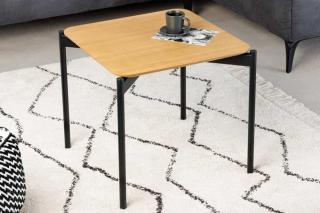 Stolik kawowy retro DESIGNO 45cm design okleina dębowa